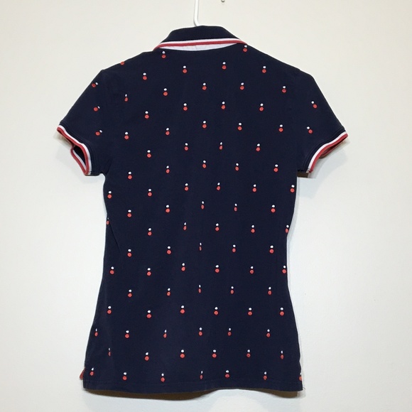 Tommy Hilfiger Navy Women's Polo - Picture 2 of 3